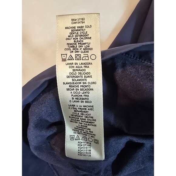 Original Penguin Navy Blue Lightweight Hoodie Jacket With Stand Collar Zip Front - Picture 13 of 16